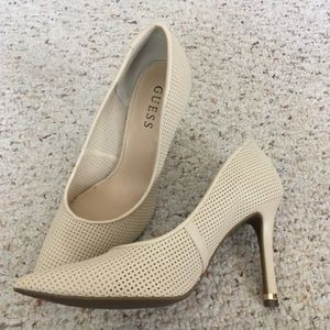 Cream colored Guess pumps